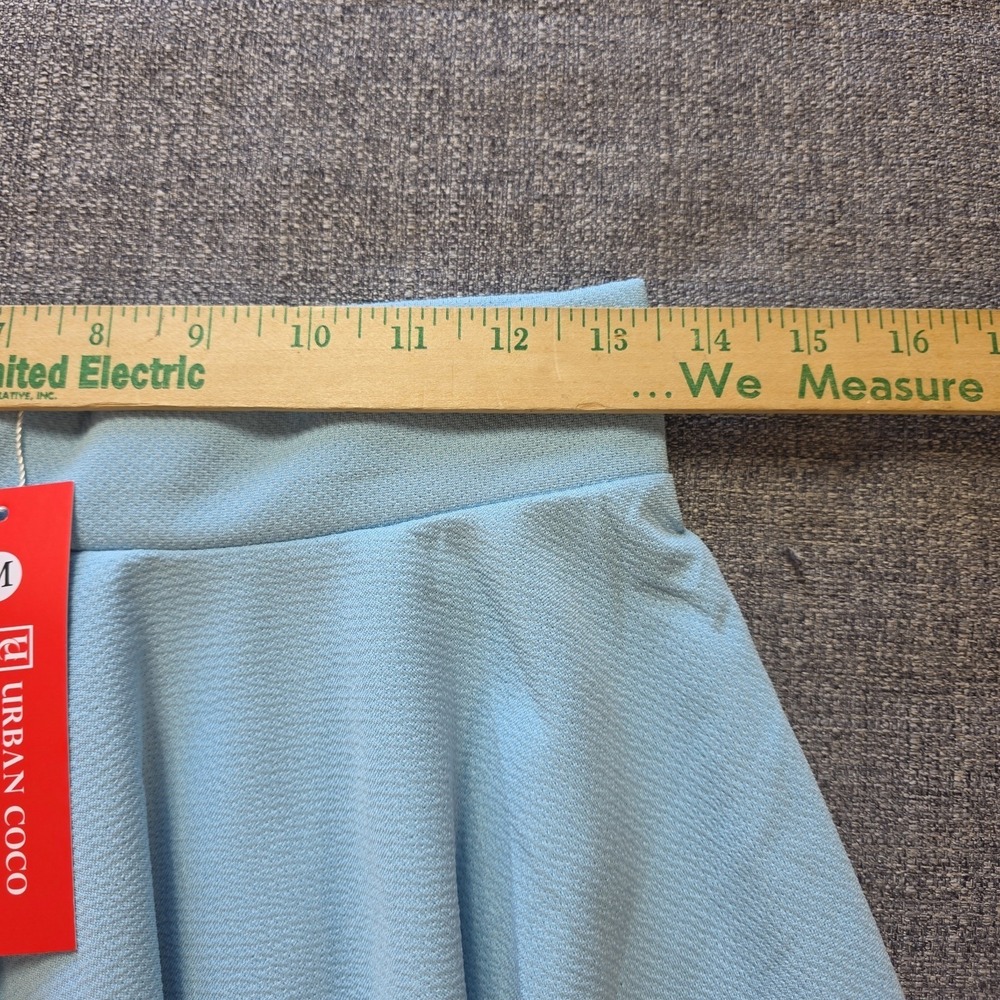 Urban Coco Baby Blue  Circle Tail Short Skirt NWT Size Medium Stretch - Picture 3 of 8